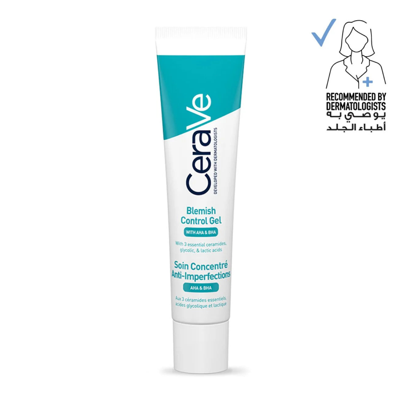 CeraVe Blemish Control Gel Facial Moisturizer For Acne & Blemishes AHA/BHA