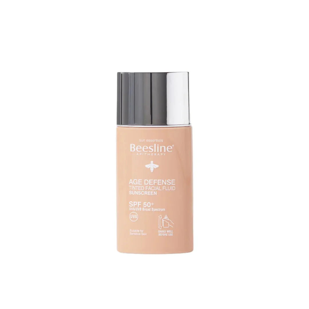 Beesline Age Defense Tinted Facial Fluid Sunscreen Medium - Otloubnow