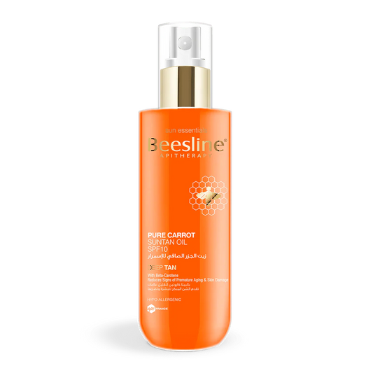 Beesline Pure Carrot Suntan Oil SPF10 200 ML - Otloubnow
