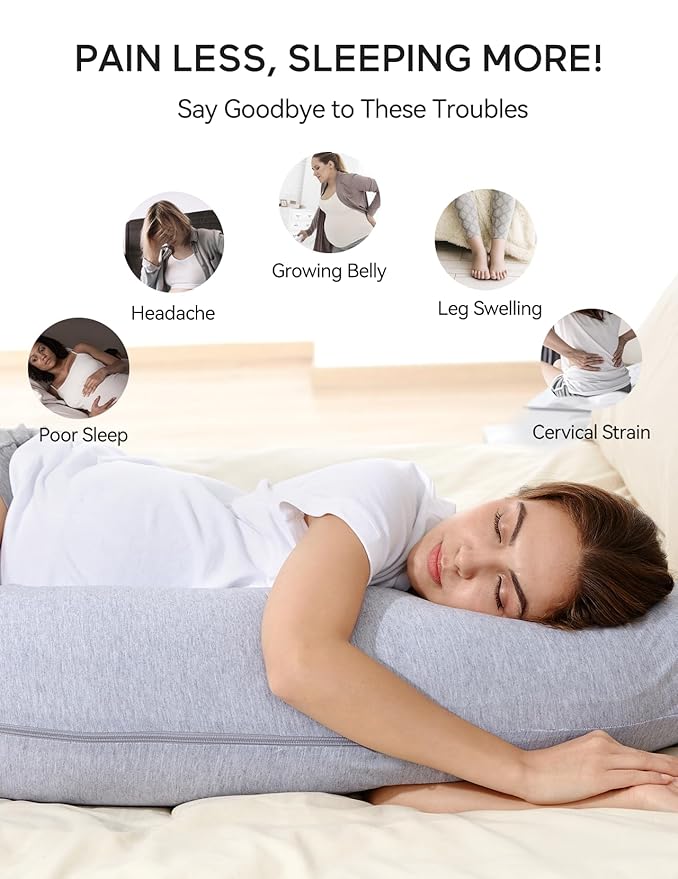 Momcozy J Shaped Maternity Body Pillow - Otloubnow