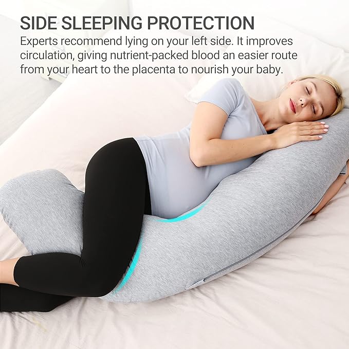 Momcozy J Shaped Maternity Body Pillow - Otloubnow
