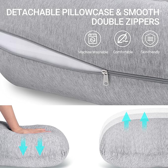 Momcozy J Shaped Maternity Body Pillow - Otloubnow